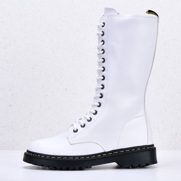 Women's boots Niunailun White without fur art 802-w4