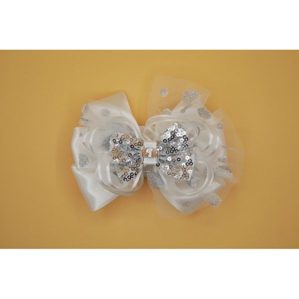 Hair bow with elastic band size 12x10 cm art. bant-36