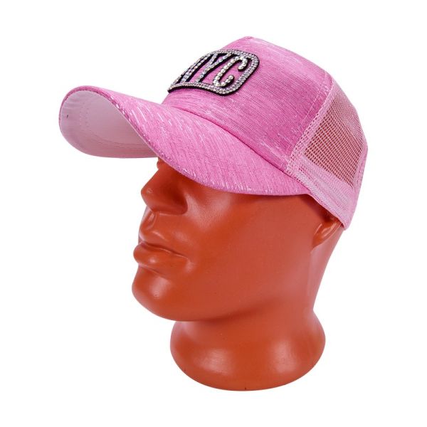 Women's cap NYC color pink size 56-57 art BB-35