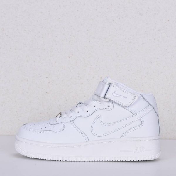 Nike Air Force 1 Mid 07 White Leather sneakers art 5001-1